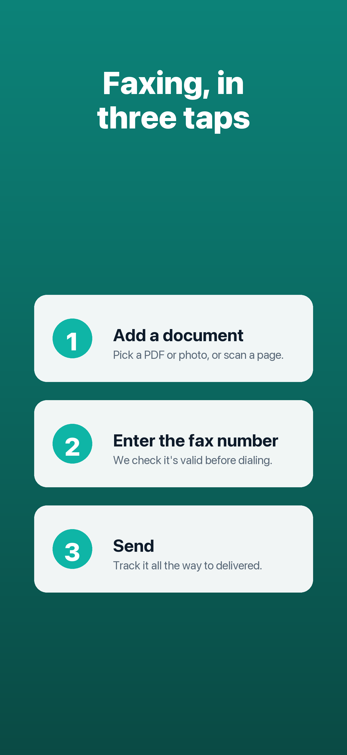 Faxly screenshot: 02 faxly