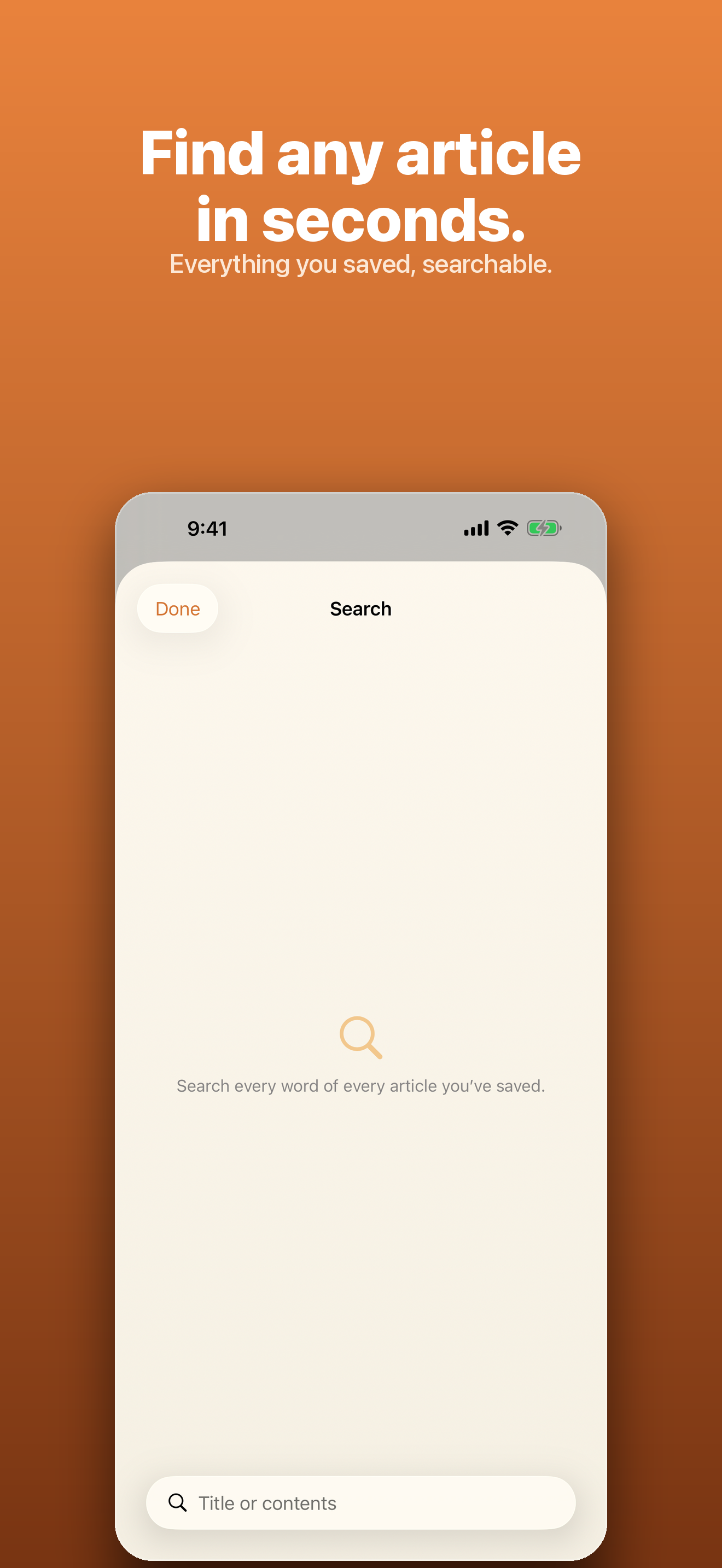 Harbor — instant full-text search
